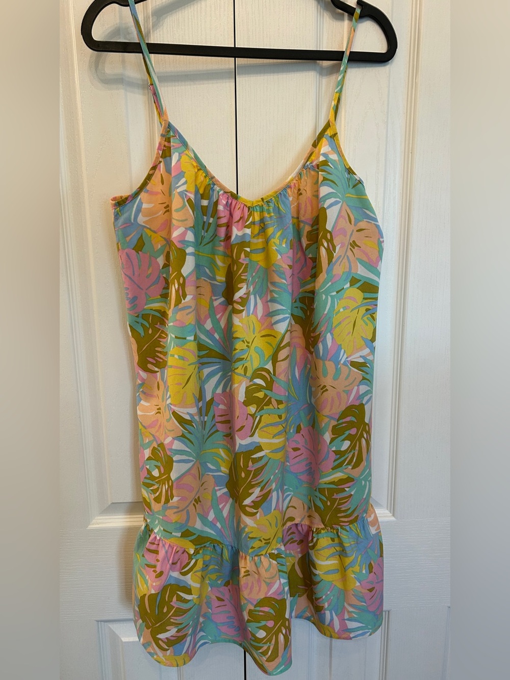 Billabong Sunny Daze Mini Dress Tropical Viscose XL EUC
